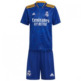 Billige Fotballdrakter Real Madrid Barn Bortedraktsett 2021/22 Kortermet